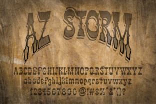 AZ Storm: A Modern Font Inspired by the Bold Spirit of 70s Skateboard Culture