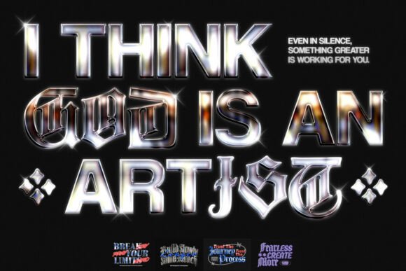 Chrome Gothic Text Effect: A Bold Typography Tool for Modern Designers