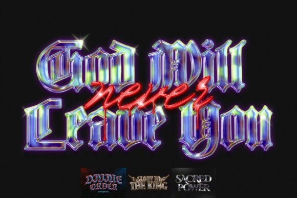 Epic Gothic Chrome Glow Text Effect – A Timeless Tool for Dramatic Typography
