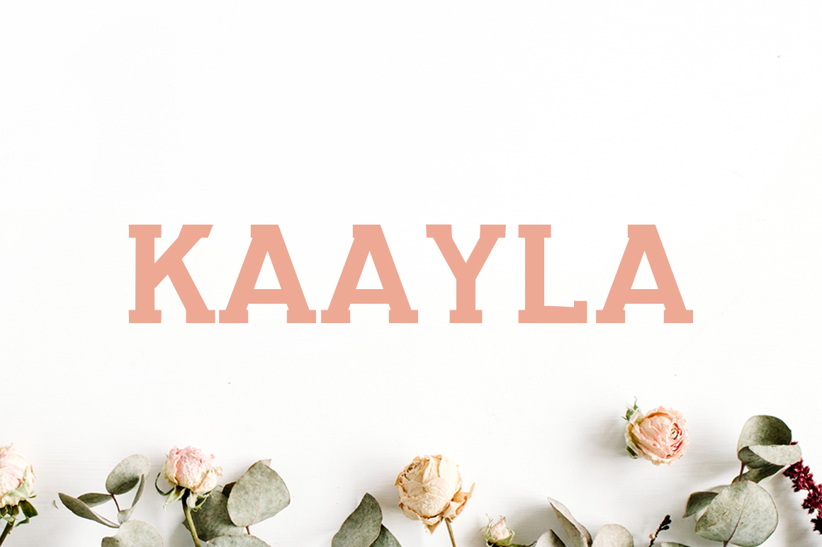 Kaayla: A Stylish and Versatile Font for Modern Design Needs