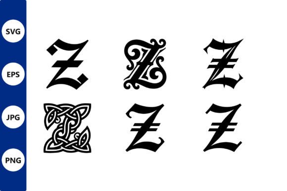 Ornate Z Vector Styles for Gothic-Inspired Design Projects