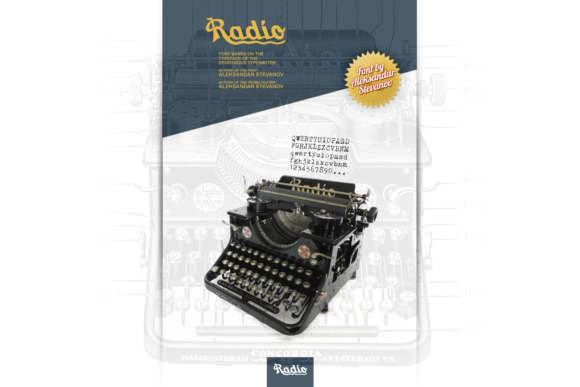 Radio and Radio: A Slab Serif Typewriter Font by Aleksander Stevanov