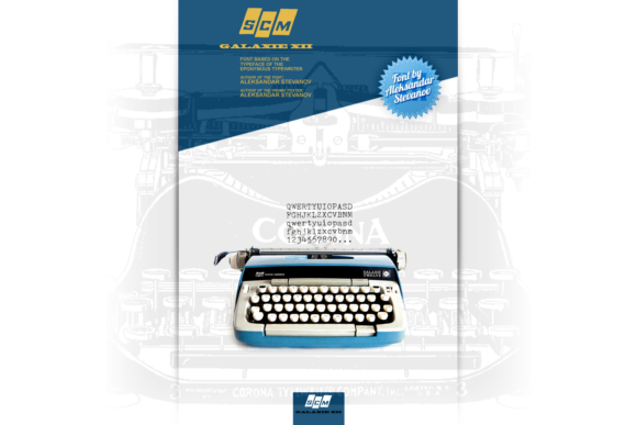 SCM Galaxie XII: A Typewriter Slab Serif with Modern Charisma