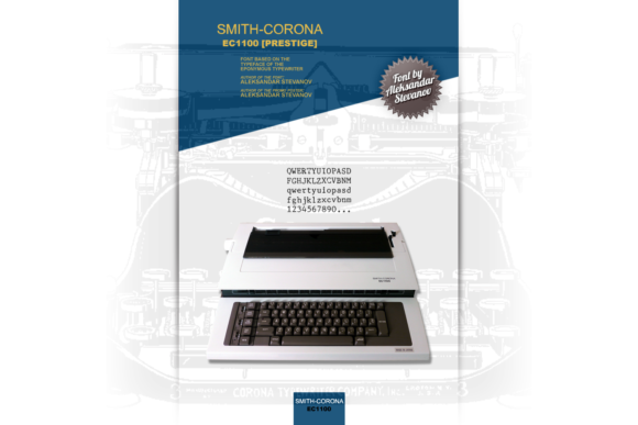 Smith-Corona EC1100 Prestige: A Timeless Typewriter Font for Modern Designers