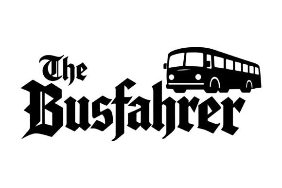 The Busfahrer Driver Typography Design